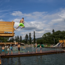 Bild Sprungturm Eröffnung Naturbad 14.6.2014