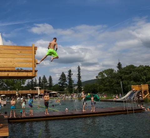 Bild Sprungturm Eröffnung Naturbad 14.6.2014